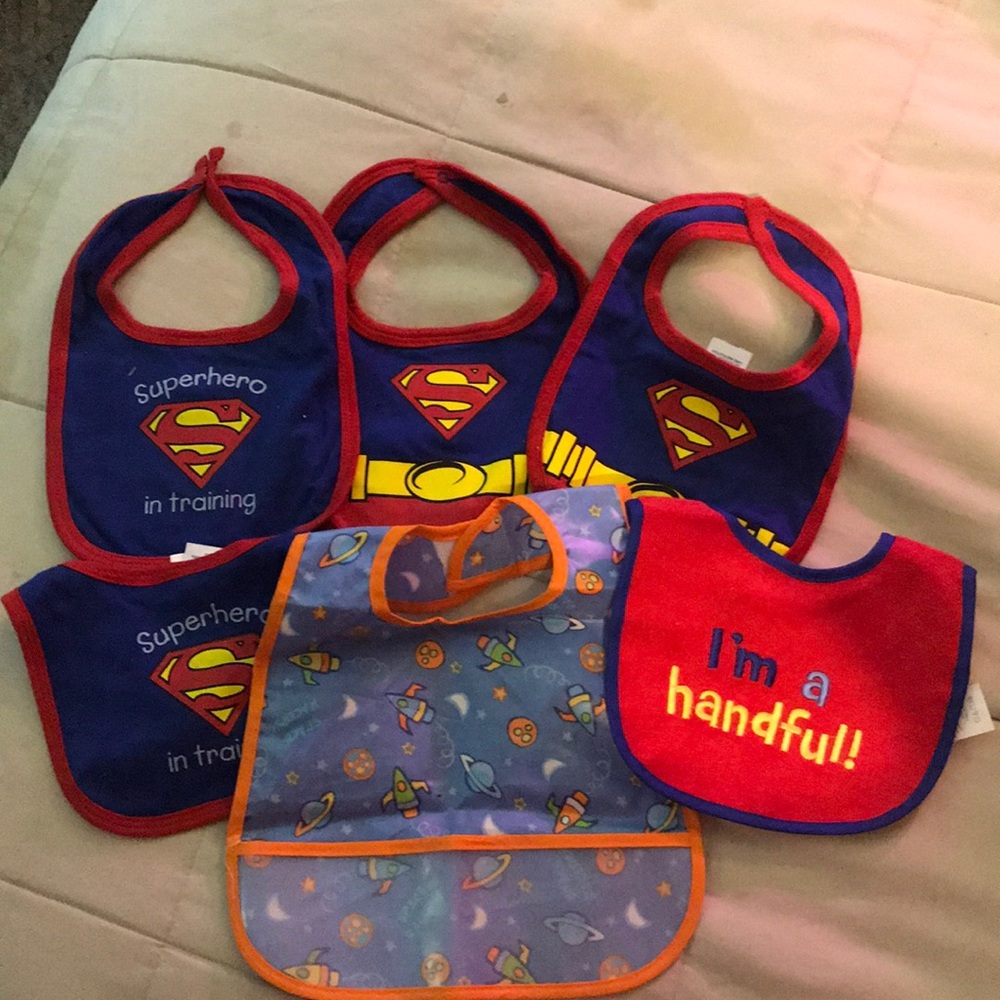 6-Brand New Boy Bibs